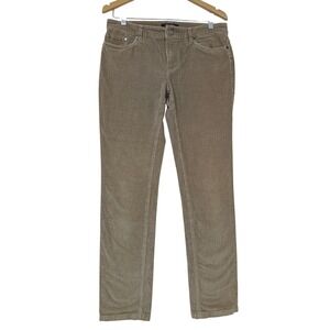 Brooks Brothers Natalie Fit Corduroy Jeans Womens 8 Tan Straight Leg Preppy